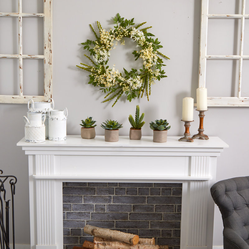6'' Faux Succulent Plant in Ceramic Planter