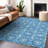 Premium Machine Washable Tweedy Denim Rug-1327266145
