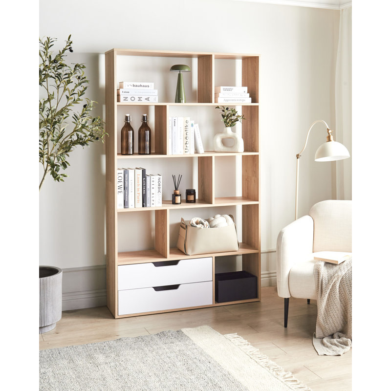 WADENA 185cm H x 110cm W Particle Board Bookcase