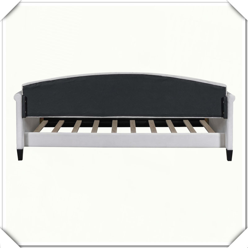 Modern Luxury Tufted Button Daybed Elegant Stylish Compact Design,Twin, Twin, White