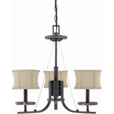 Lustre classique/traditionnel ombré 3 lumières Mcculley