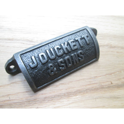 Antique Iron Retro Cup Handle J Duckett & Sons