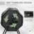 Outsunny Tumbling Compost Bin Outdoor 360° Dual Chamber Rotating Composter 43 Gallon, Green