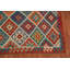 Tapis oriental kilim treillis plat tissé à plat 8 x 10