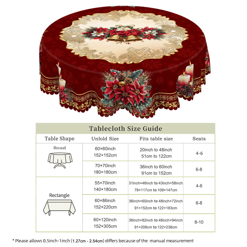 Nappe rouge en polyester lavable