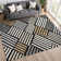 Machine Washable Indoor/Outdoor Bourkelands ACN2339 Geometric Rug