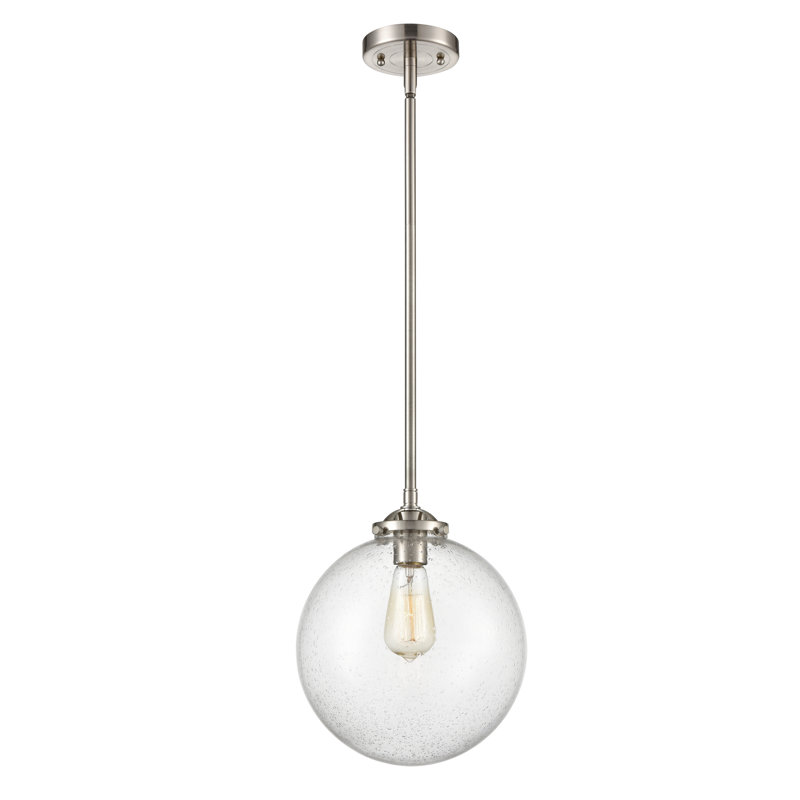Clementina 1 - Light Single Pendant, Black Antique Brass, No Bulb Included, Seedy