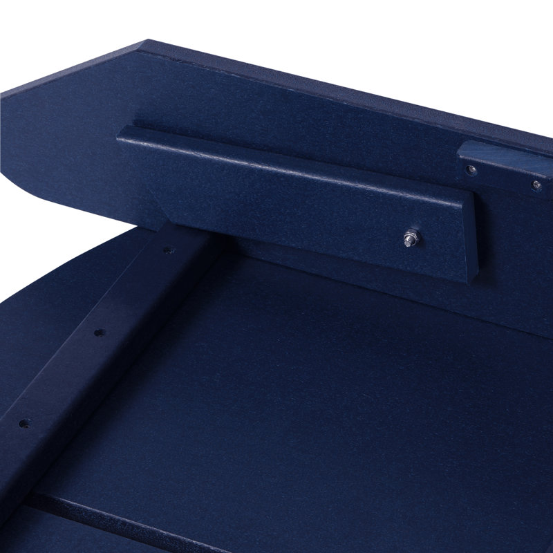 Modern Poly Ottoman, Blue