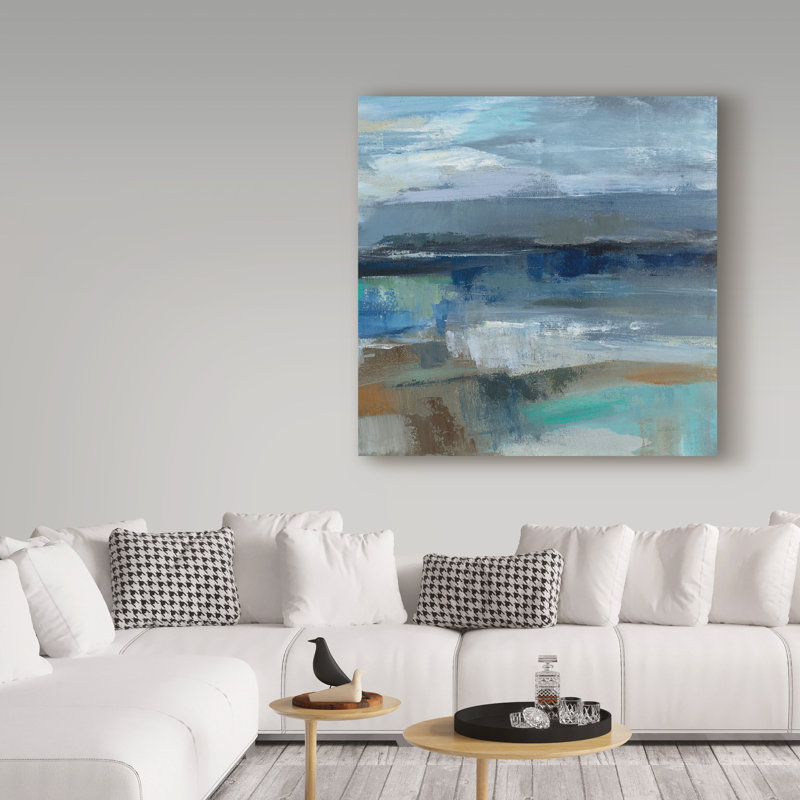 « wave crop ii », reproduction de peinture à l’acrylique sur toile tendue, H 24 po x l 24 po x P 2 po