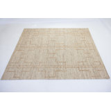 Tess Hand Knotted Geometric Area Rug in Tan
