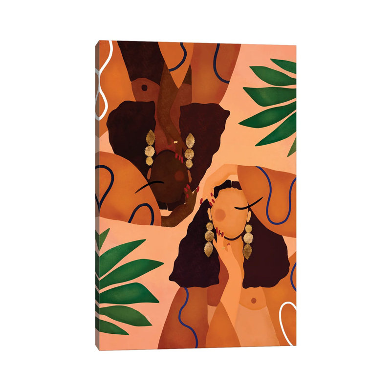 Jungle Girls - Giclée sur toile tendue avec châssis, H 26 po x l 18 po