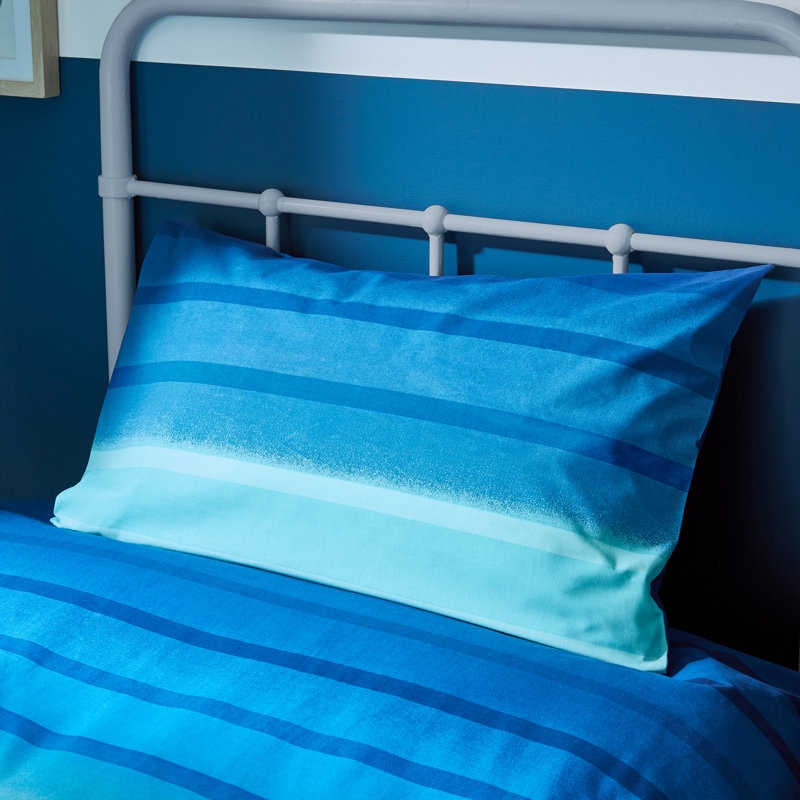 Ombre Stripe Reversible Duvet Cover Set, Single + 1 Standard  Pillowcase