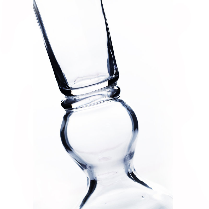 Vase de table en verre transparent Alyson 23,5 "