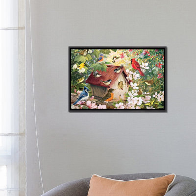 «Spring Birds and Birdhouse» par Greg & Company - impression
