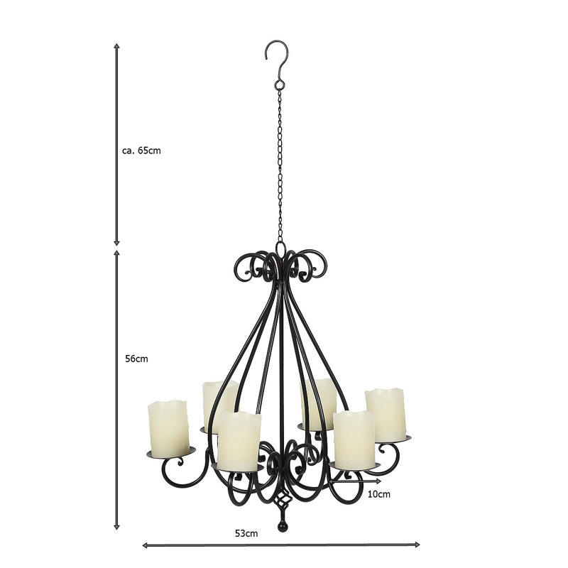 Peniste 6 - Light Candle Style Chandelier