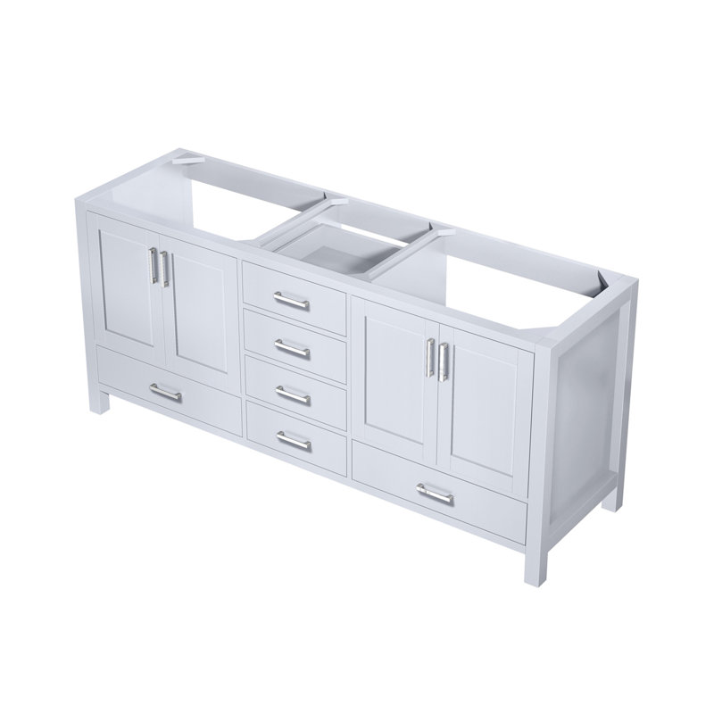 Jacques 72 in W x 22 in D Double Bath Vanity, White