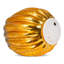 TRIXES Light-up Glass Pumpkin – Battery-Powered Halloween Decoration – Colourful Haunted Lights