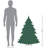 50" Artificial Red Berry Christmas Twig Tree Unlit