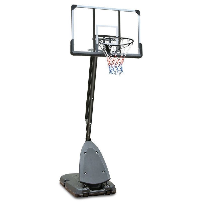 Panier de basketball extérieur 7,5 à 10 pi, panneau arrière 44 po, portable avec roues