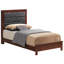 Charmant lit simple avec finition cerise