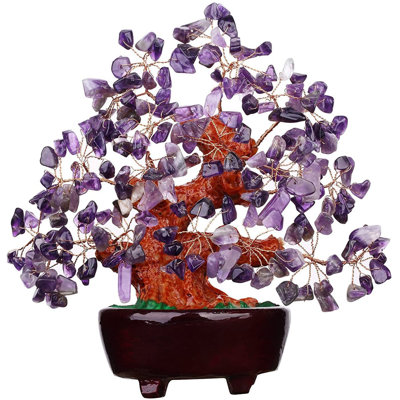 Adylenne 6.5'' Faux Bonsai Tree in Stone Pot
