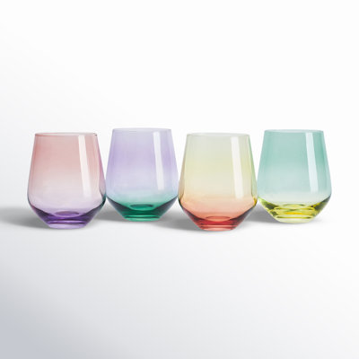 Mikasa Chroma 13 oz. Stemless Wine Glasses