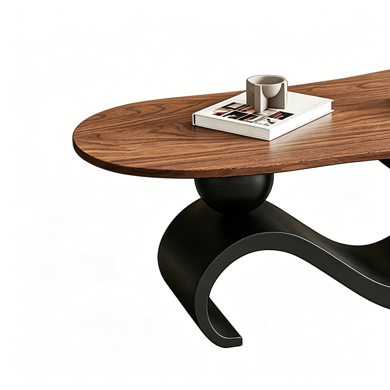 Table basse Modern Modern, 17.71" H x 39.37" L x 23.62" W, Black