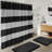 Complete 23 Piece Bathroom Accessory Set with Bath Rugs, Shower Curtain Set, Liner, and Hooks-62240006