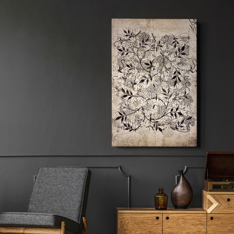 Abstrait rétro, H 61 po x l 41 po, Toile tendue