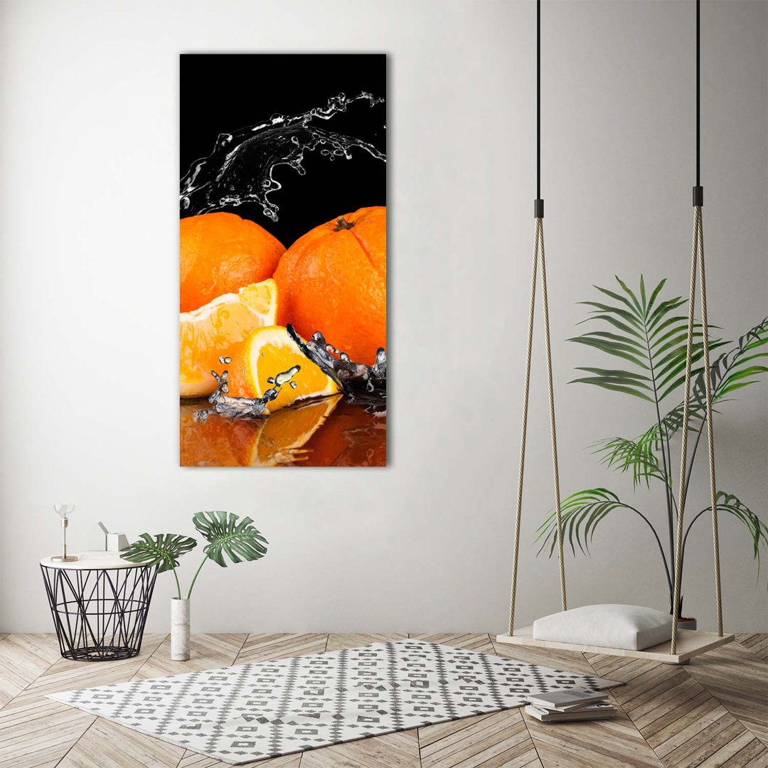 Orangen - Kunstdrucke auf Leinwand - Wrapped Canvas