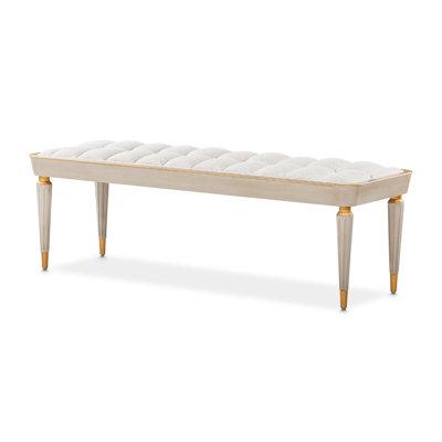 Banc d'appoint en chenille St. Charles - Cirrus / gris tourterelle