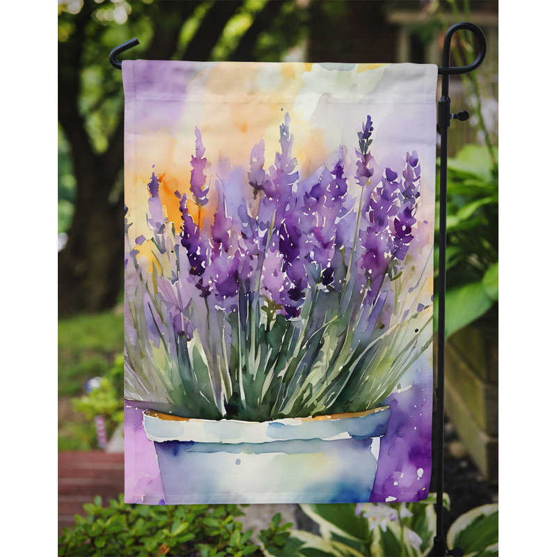 Drapeau de jardin double en polyester H 15,5 po x l 11,25 po