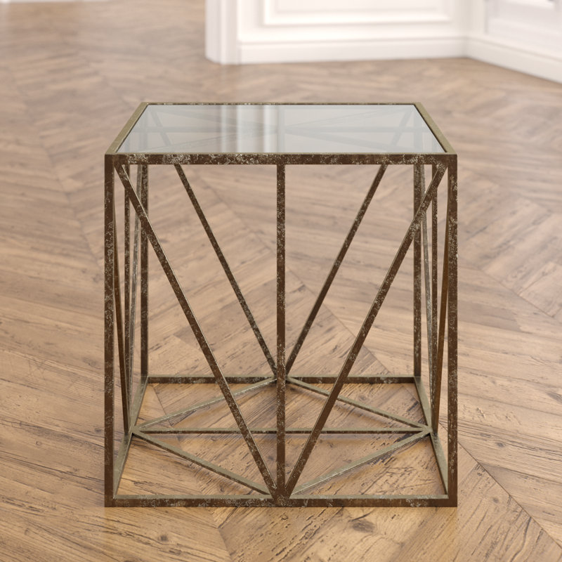 Fontenoy Glass Top End Table