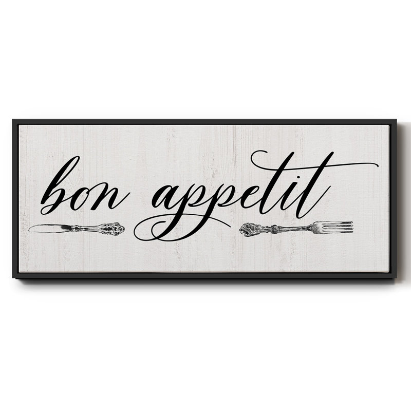 Bon Appetit- Framed Canvas