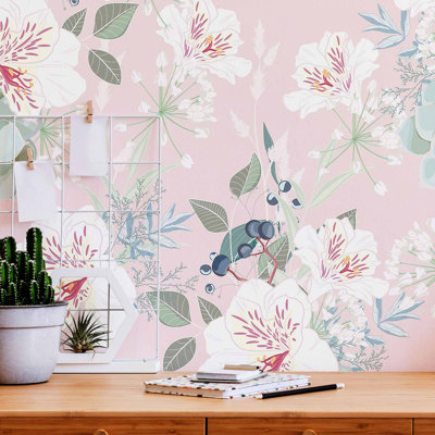 Peel & Stick Floral Tile
