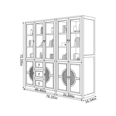 New Chinese style classical bookcase
