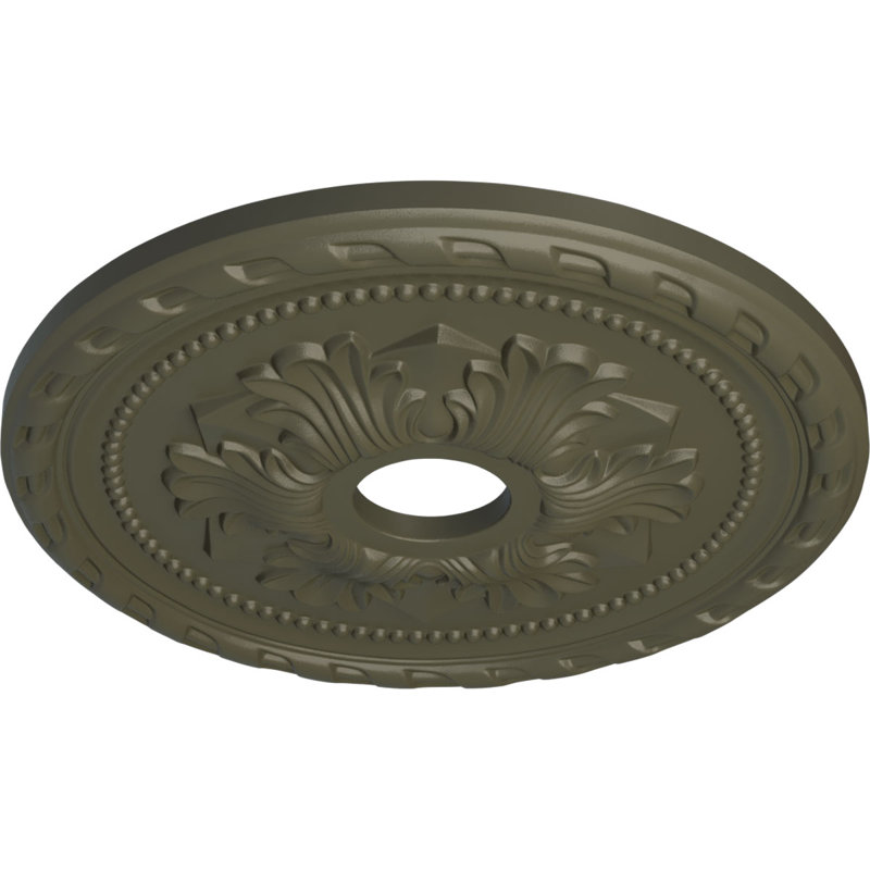 20 médaillons de plafond Palmetto de 20 7/8 po x 3 5/8 po x P 1 5/8 po (convient aux auvents de 5 po ou moins), Hamamélis