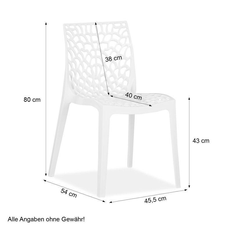 Anitia Stacking Patio Dining Side Chair