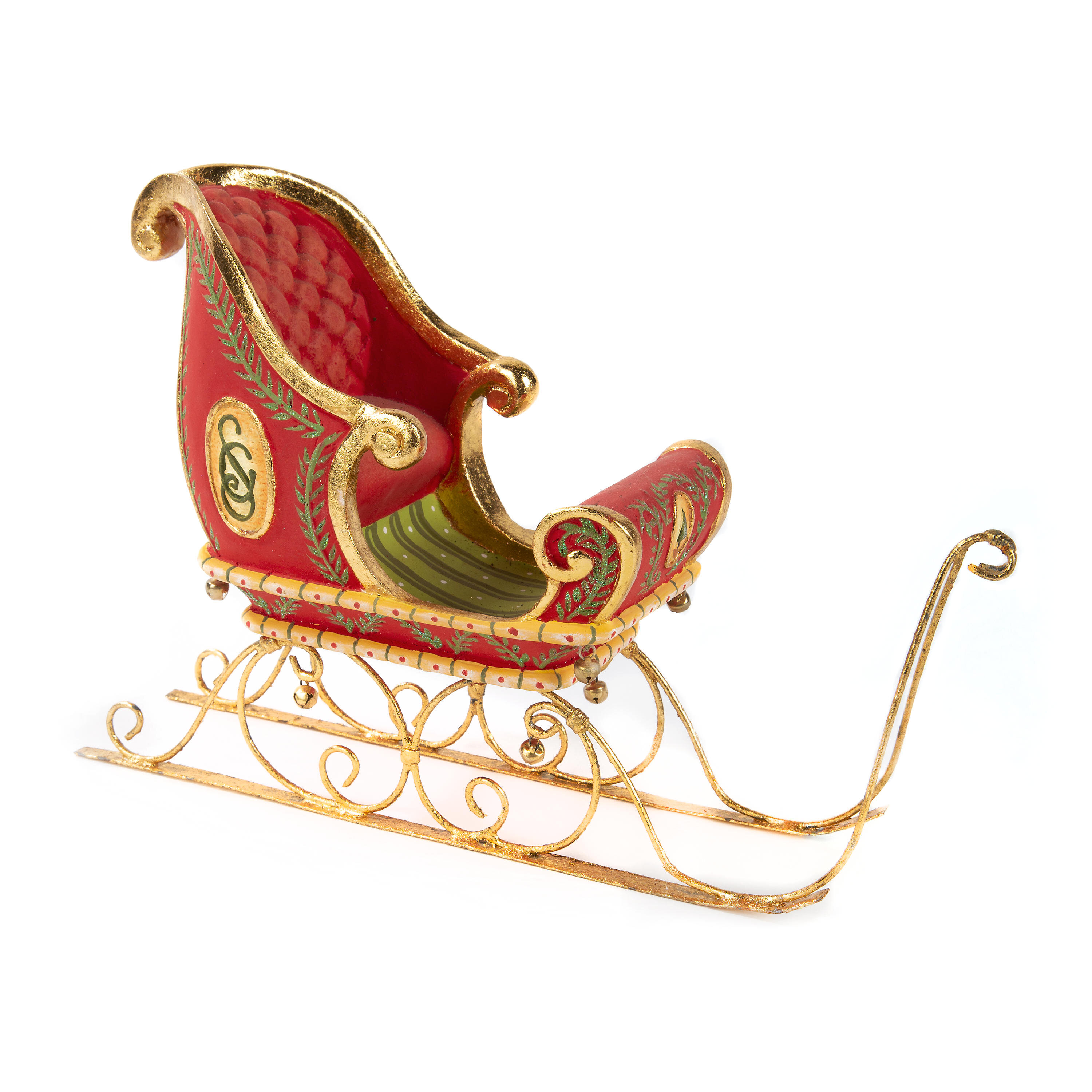 MacKenzie-Childs Patience Brewster Dash Away Sleigh Ornament | Wayfair