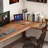 Nut-brown L-Shaped Solid Wood writing desk-118354602-118354603-118354607