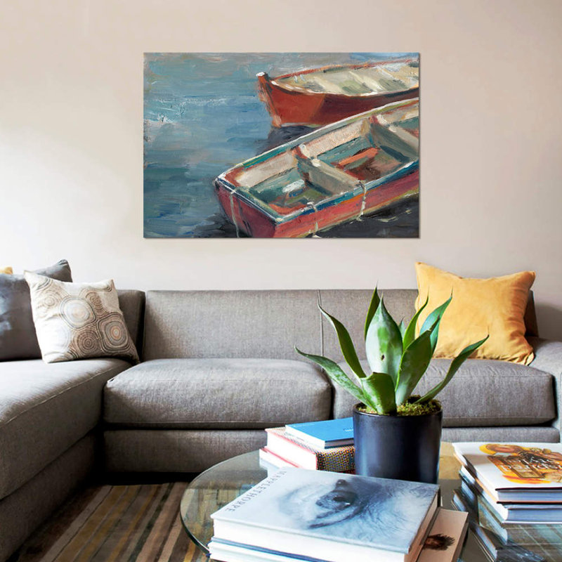 «By the Lake I», reproduction sur toile, H 40 po x l 60 po x P 1,5 po, Toile tendue, Pas de tapis