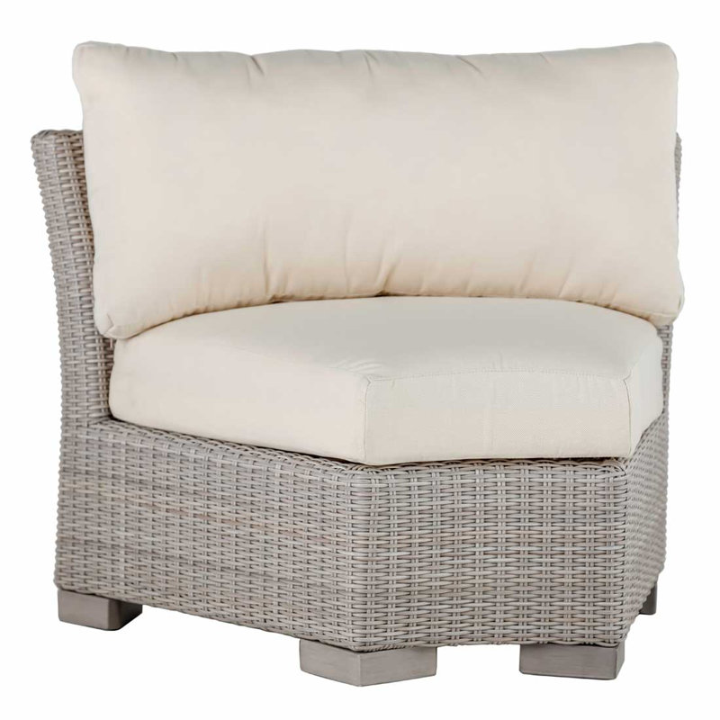 Club Woven Patio Chair with Cushions, No Welt, Indigo Velvet, Oyster