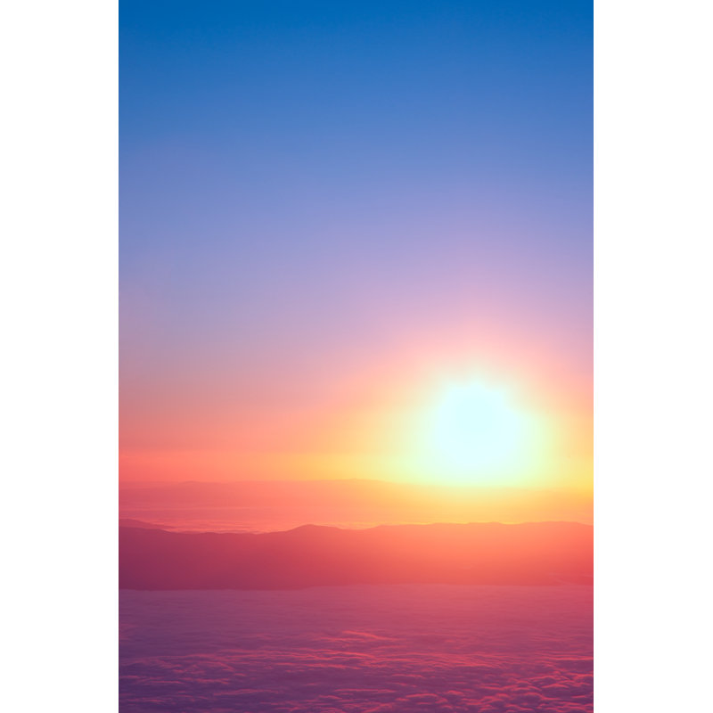 Pink Sunset - Wrapped Canvas Print, 91cm H x 61cm W x 3.8cm D