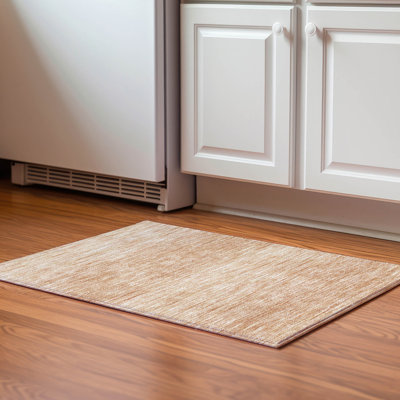Premium Machine Washable Prisco Salmon Rug