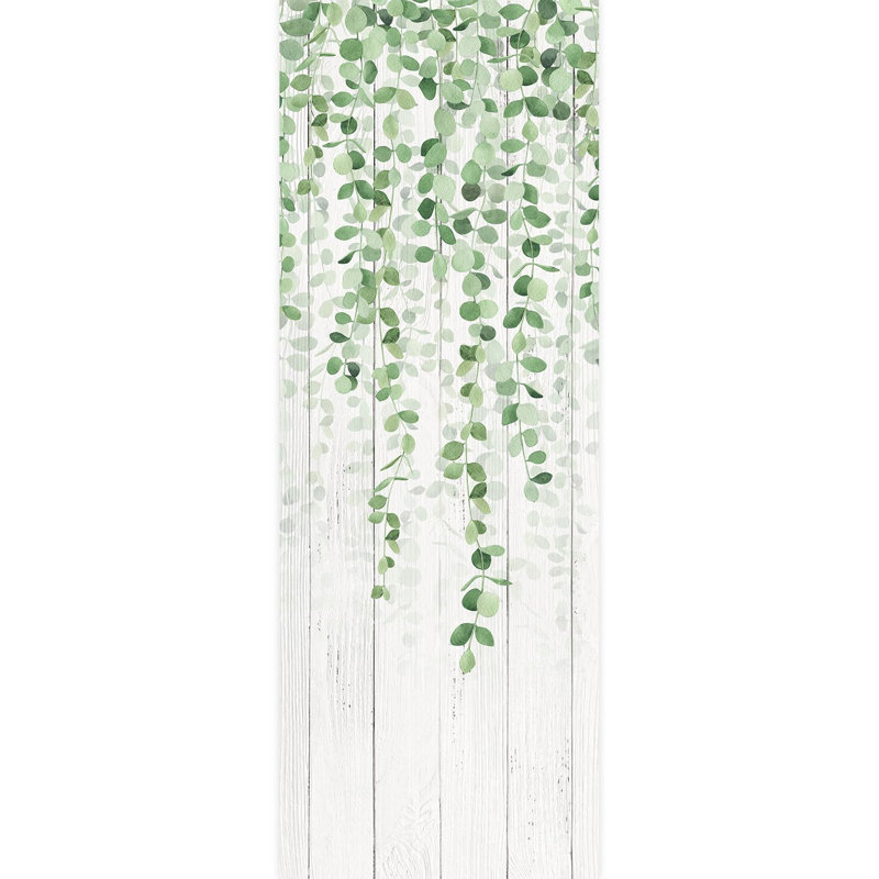 Feuilles d'eucalyptus suspendues, verdure fraîche, L 132 po x l 48 po