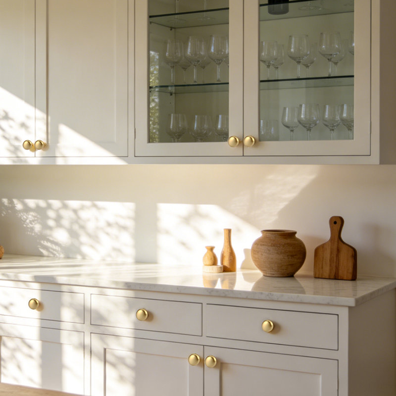 Cabinet Knobs Solid Cabinet Hardware for Dresser Drawer Cupboard Gold