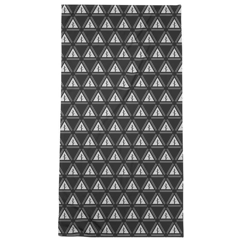 Barbra Bath Towel, Black/Pearl River Gray