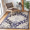 Tapis oriental mauve / beige