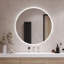 Round Mirror With Lighting  LED – Cool White - Illuminated Glamour Mirror For Bathroom & Living Room-512614742