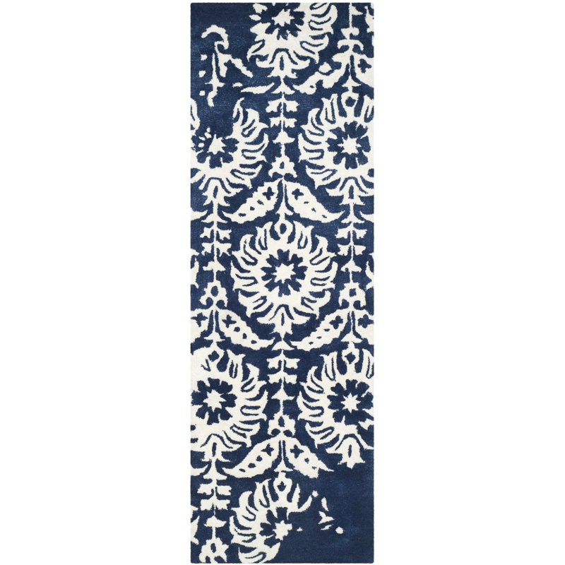 Rudra Hand Tufted Wool Rug, Runner 2'3" x 7'